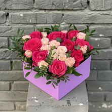 Цветочная композиция из Розы в коробке в Гойты