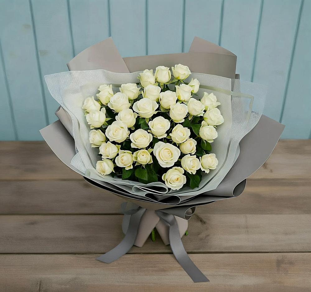 Букет Белоснежная нежность в Гойты