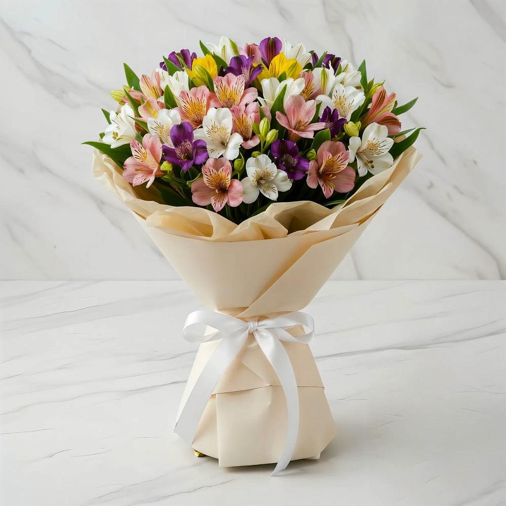 Букет цветов из: Альстромерии в Гойты