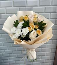 Букет цветов из:  Розы и Хризантемы в Гойты