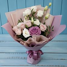 Букет цветов из:  Розы и Лизиантусы в Гойты