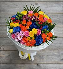 Букет цветов из:  Розы и Хризантемы в Гойты