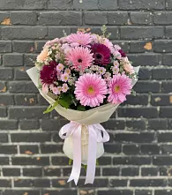 Букет цветов из:  Герберы и Хризантемы #REPLACE_PRED# Гойты