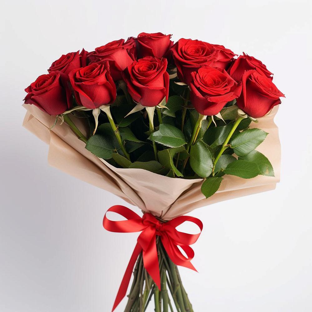 Букет 11 Красных роз Эдлесс Лав в Гойты